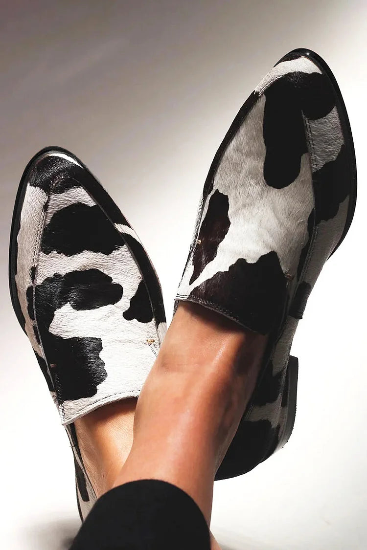 Bogna - Buty we wzór krowiej skóry