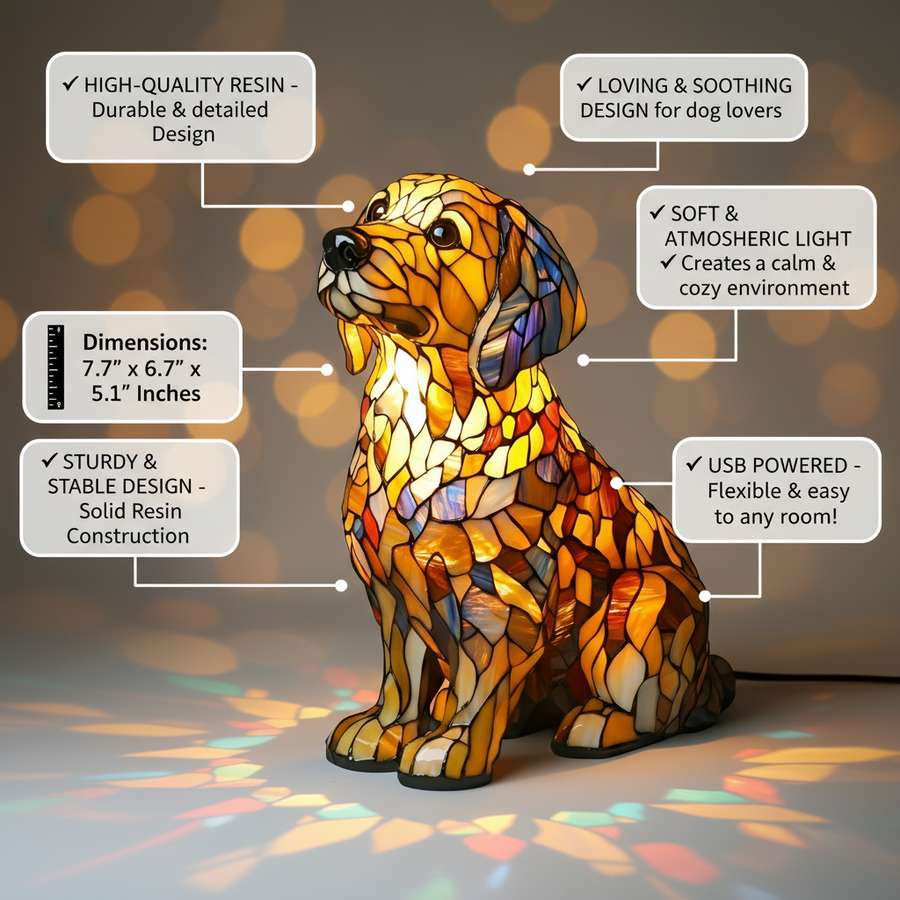 Lily – Uduchowiona figurka Golden Retriever