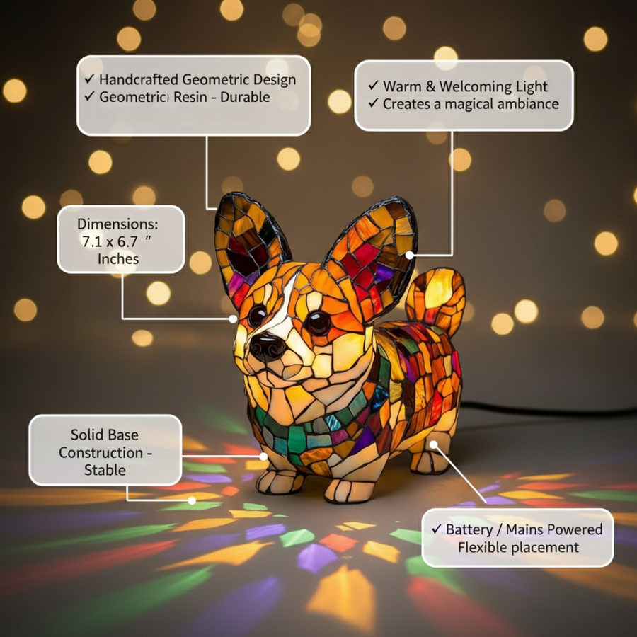 Promienny corgi