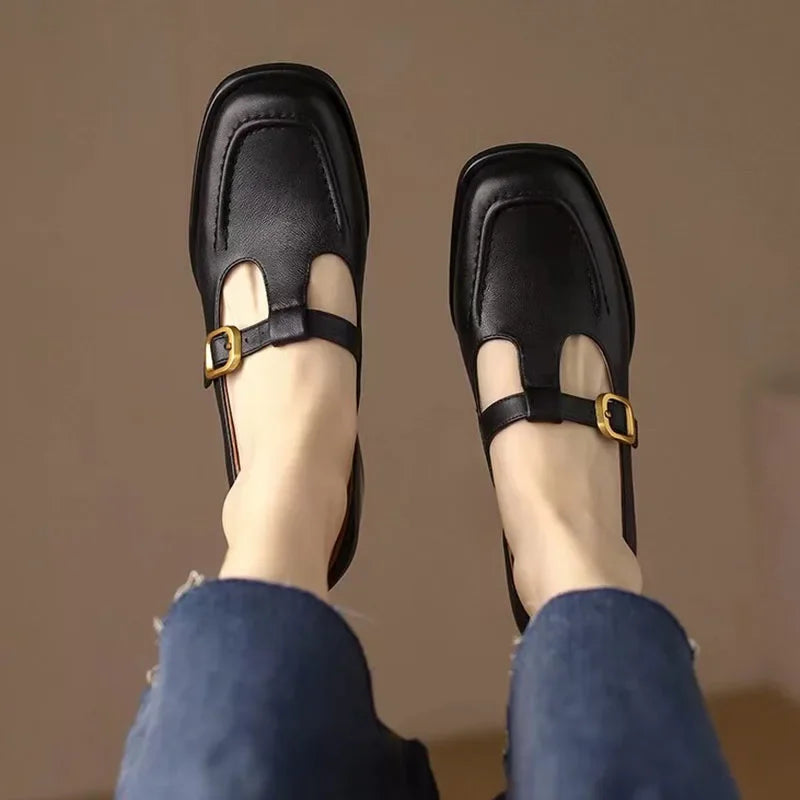 Emilia – Buty T-Steg w stylu vintage
