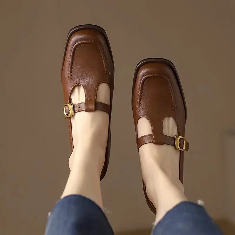 Emilia – Buty T-Steg w stylu vintage
