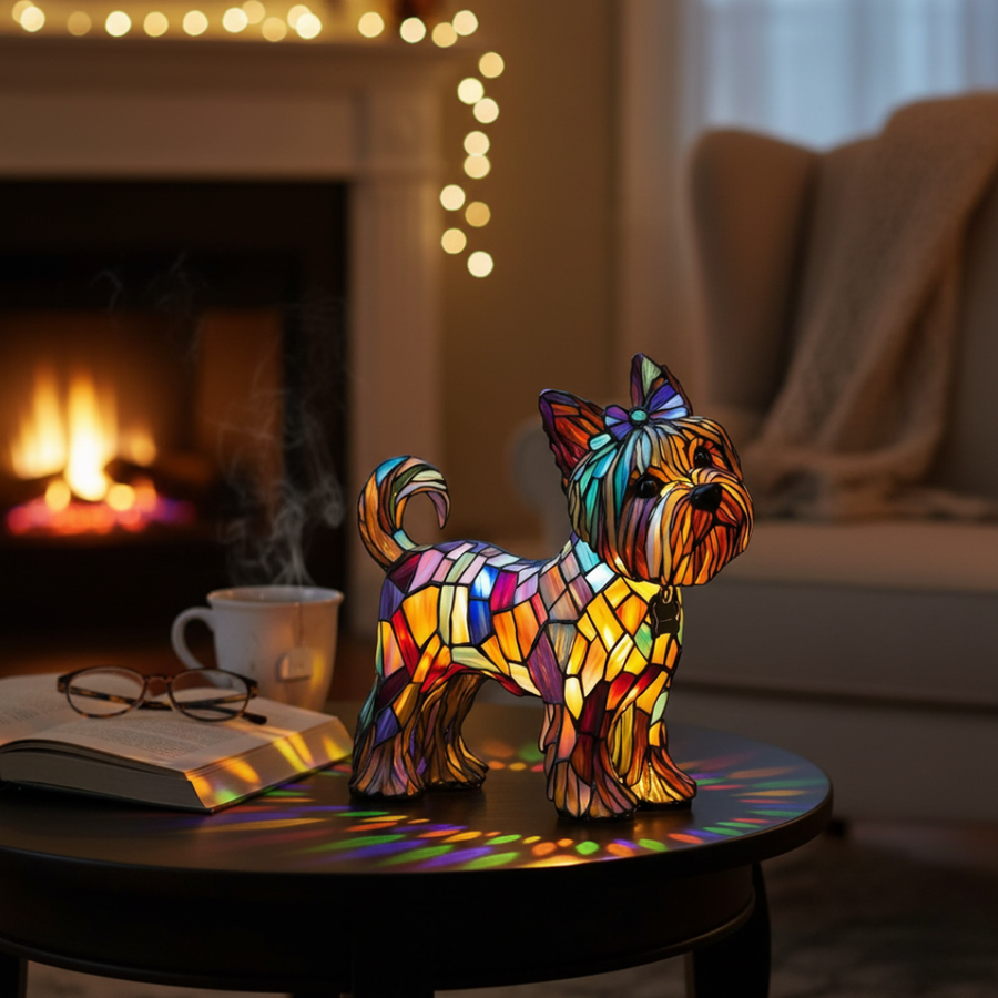 Promienny Yorkshire terrier